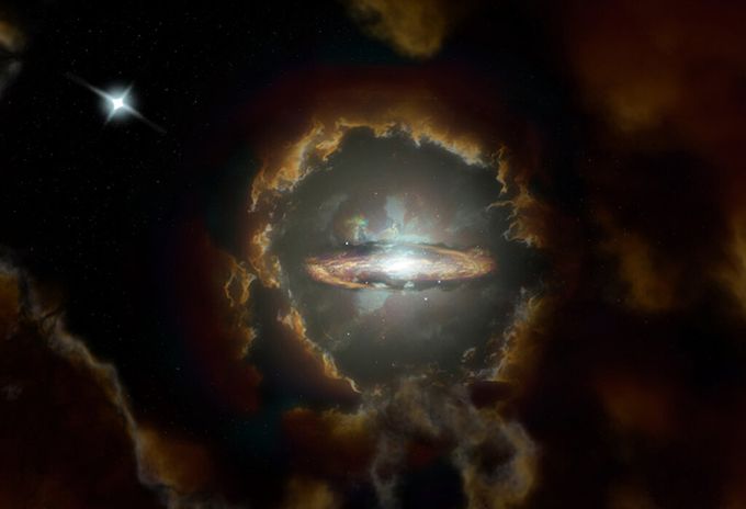 Phát hiện thiên hà hình đĩa cổ xưa nhất